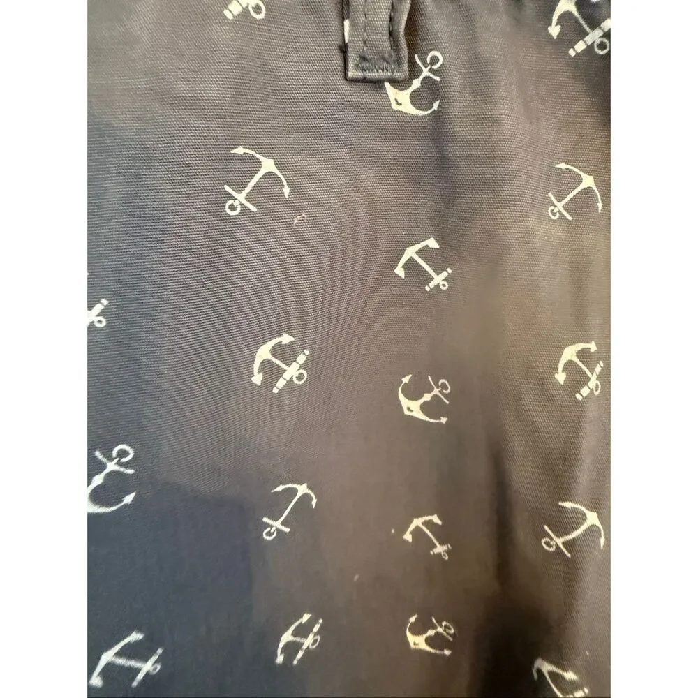 Dockers Gray White Anchors Bermuda Shorts sz 32 NWOT